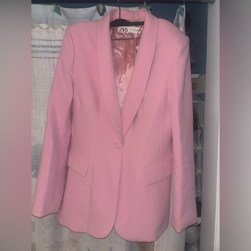 Zara Soft Pink Women's Blazer